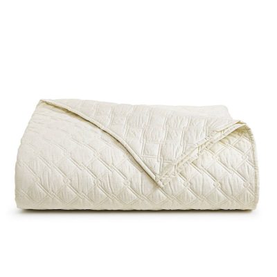Hotel Collection Luster Geo Quilted Coverlet 2