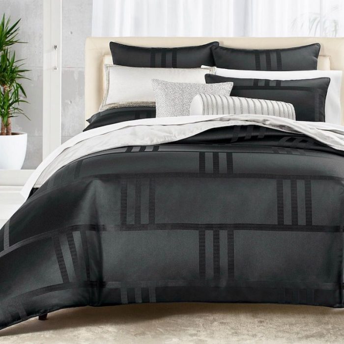 Hotel Collection Structure Comforter Black