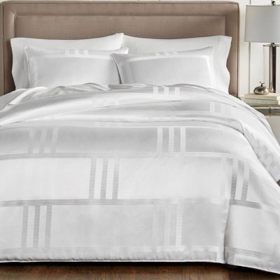 Hotel Collection Structure Duvet Cover White 2
