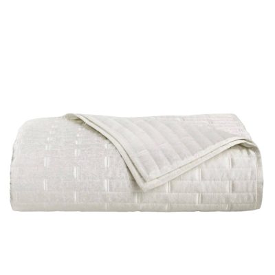 Hotel Collection Structure Quilted Coverlet White