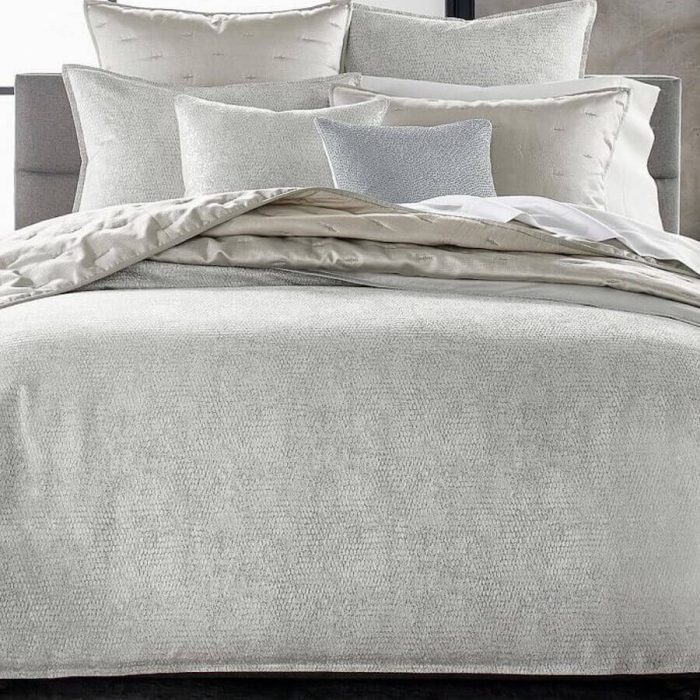Hotel Collection Tessellate Comforter Silver