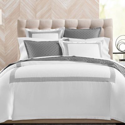 Hudson Park Embroidered Geo Collection Charcoal