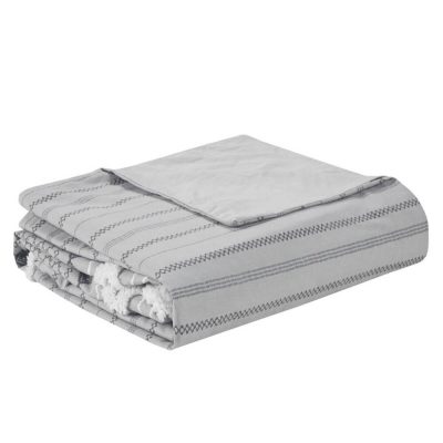 INK+IVY Imani 3 Piece Full/Queen Duvet Set Gray 2