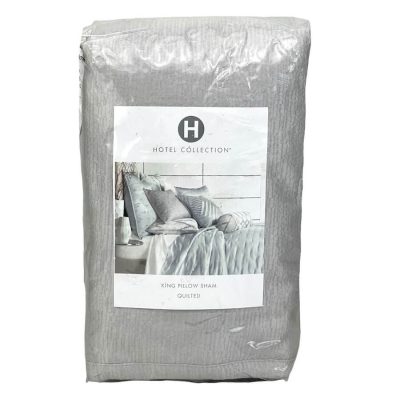 Hotel Collection Glint Quilted King Sham Silver 2