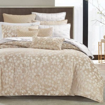 Hudson Park Gold Leaf Duvet Cover Gold 2