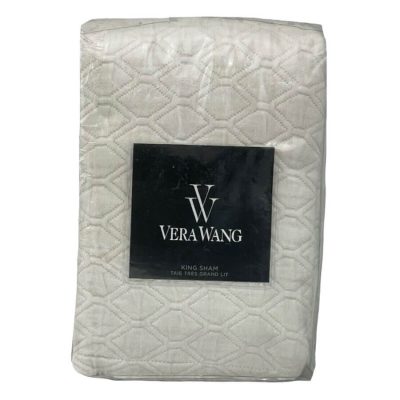 Vera Wang Puckered Diamond Matelasse King Sham 2