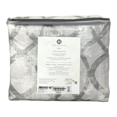 Hotel Collection Helix 3 Piece King Duvet Set Slate 2