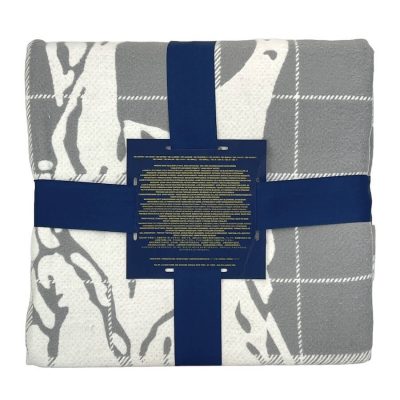 Polo Ralph Lauren Oakwood Throw Big Pony Gray / Ivory 4