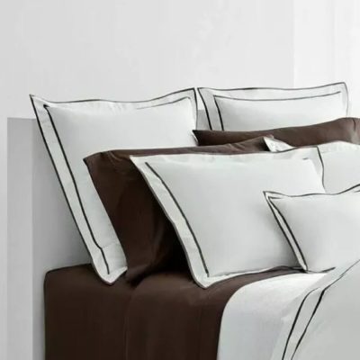 Ralph Lauren Spencer Border Euro Sham Chocolate