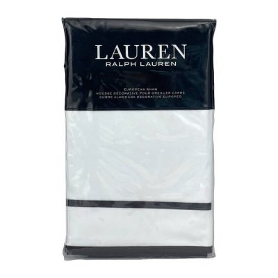 Ralph Lauren Spencer Border Euro Sham Chocolate 2