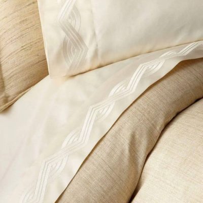 Ralph Lauren Mulholland Drive Queen Flat Sheet Cream