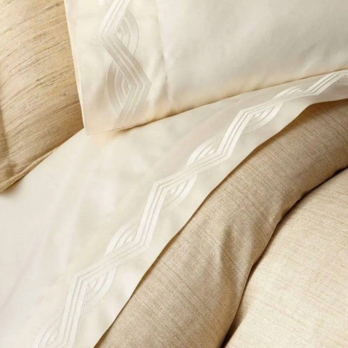 Ralph Lauren Mulholland Drive Queen Flat Sheet Cream