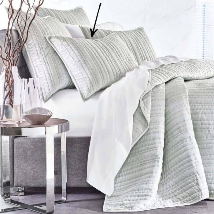 Hotel Collection Velvet Standard Quilted Sham Palladium Grey