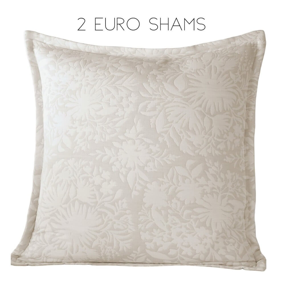 Sky Jardin Silhouette Euro Sham Beige Sky Jardin Silhouette Euro Sham Beige