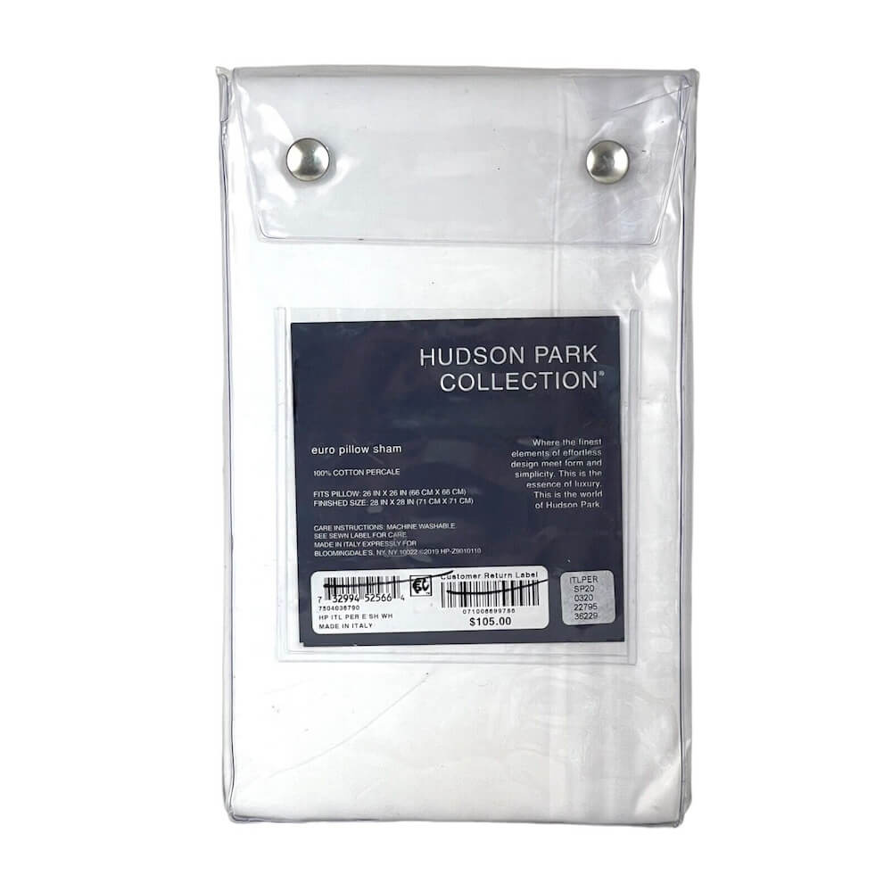 Hudson Park Italian Percale Euro Sham Charcoal Grey 3 Hudson Park Italian Percale Euro Sham Charcoal Grey 3