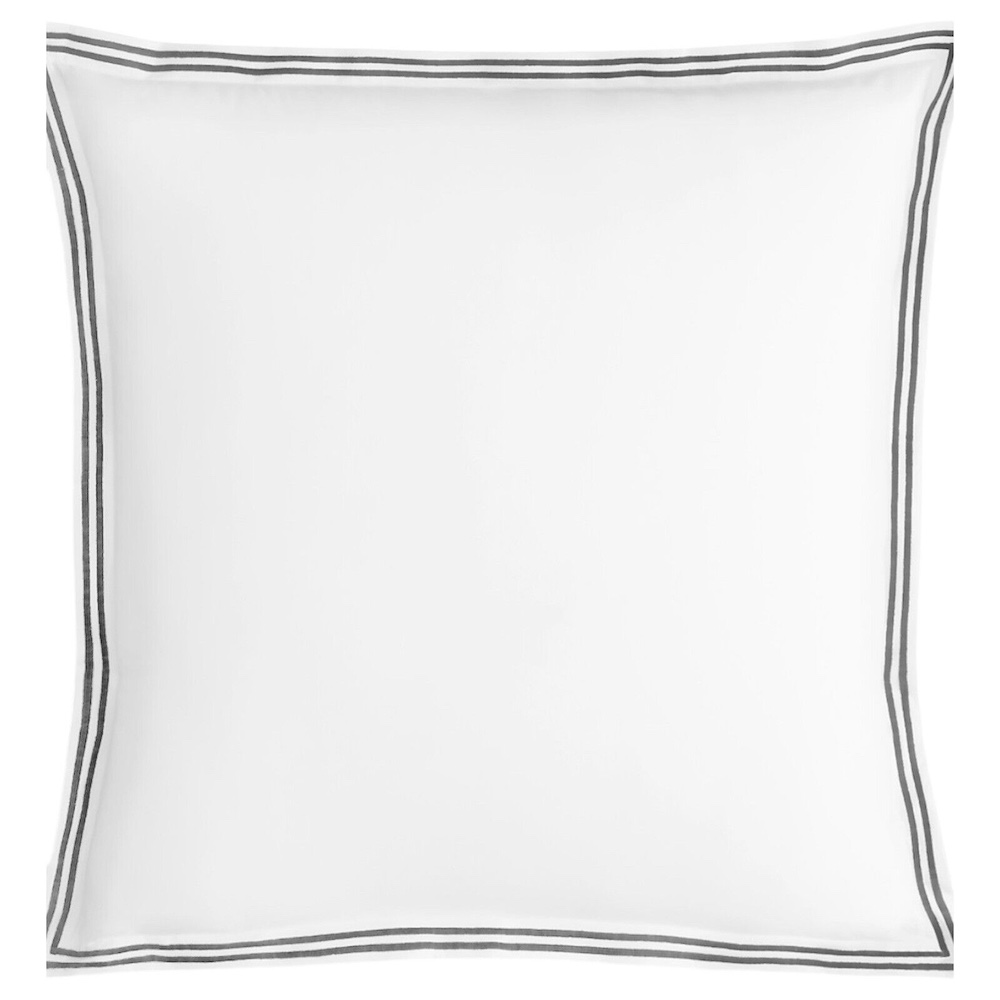 Hudson Park Italian Percale Euro Sham Charcoal Grey Hudson Park Italian Percale Euro Sham Charcoal Grey