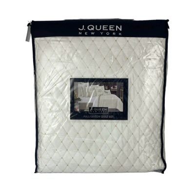 J Queen Grandeur Diamond Velveteen Queen Coverlet Set 3