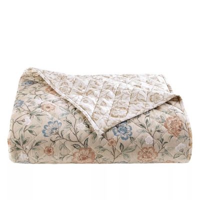 Charter Club Garden Floral King Quilt Multi Tan