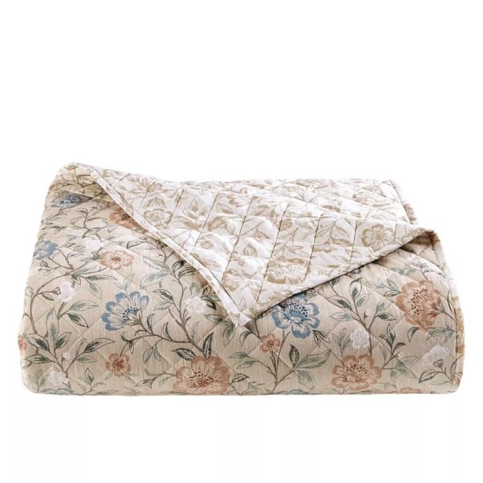 Charter Club Garden Floral King Quilt Multi Tan