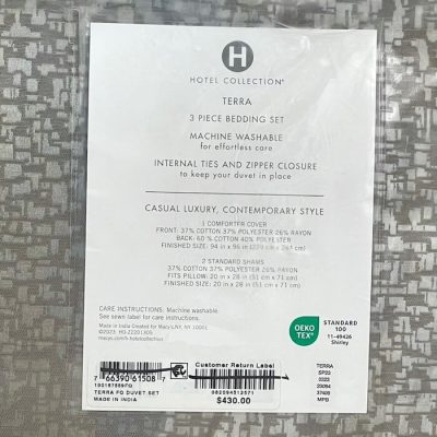 Hotel Collection Terra Full-Queen Duvet Se4