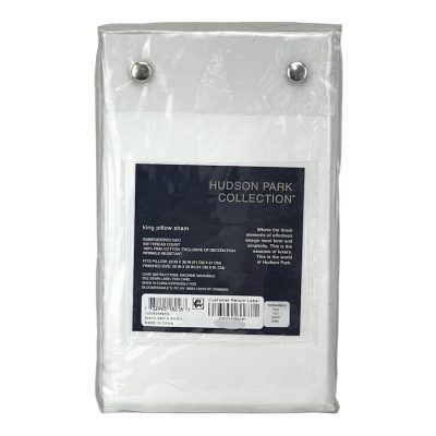 Hudson Park Embroidered Geo King Sham Silver 4