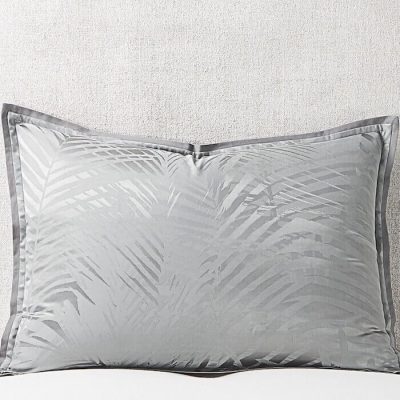 Hudson Park Luxe Palmetto King Sham Gray 2