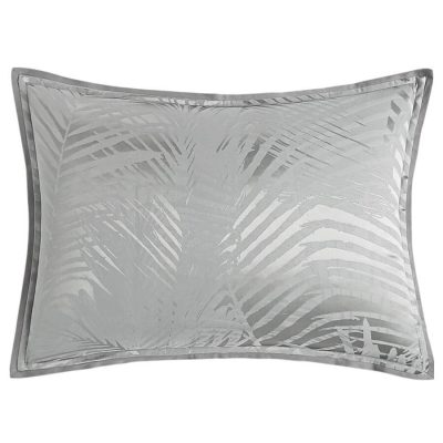 Hudson Park Luxe Palmetto King Sham Gray