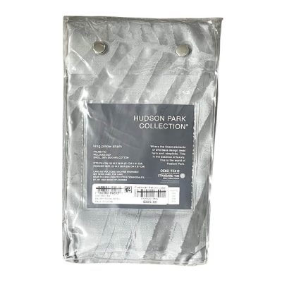 Hudson Park Luxe Palmetto King Sham Gray 5