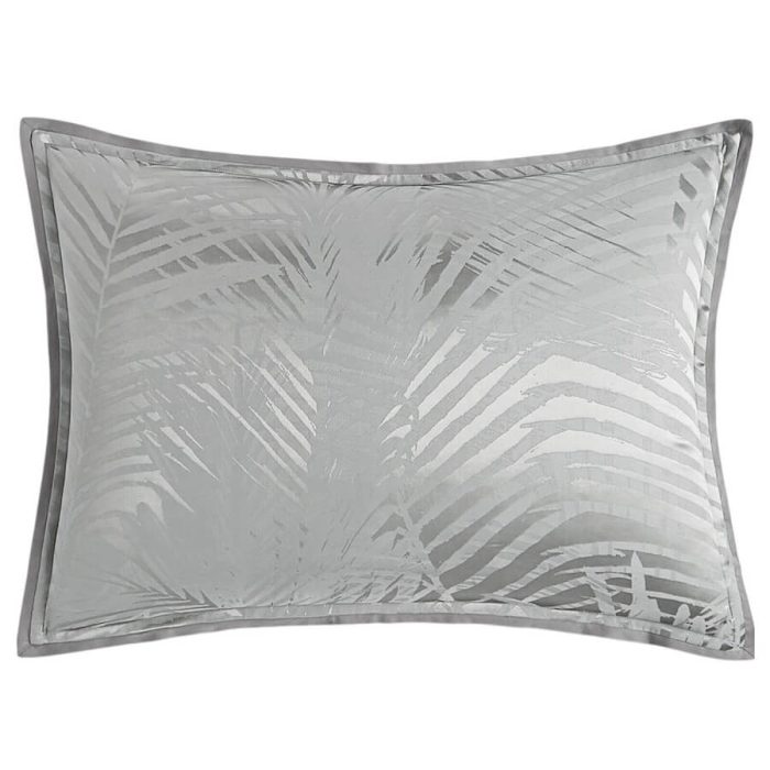 Hudson Park Luxe Palmetto King Sham Gray