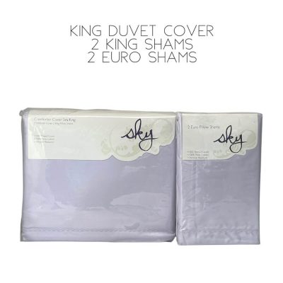 Sky 500 Thread Count King Duvet Set Orchid 4