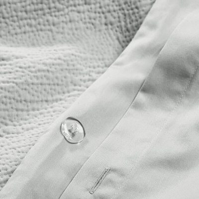 Sky Textured Matelasse Duvet Set Mineral Grey 2