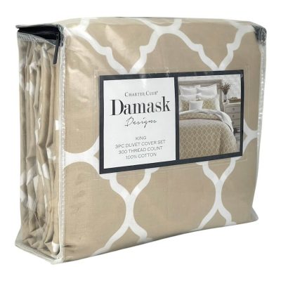 Charter Club Damask Designs Inverted Geo King Duvet Set 2
