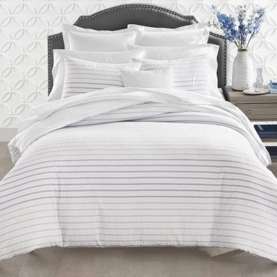 Charter Club Damask Designs Seersucker Ombre Stripe Duvet Set 2