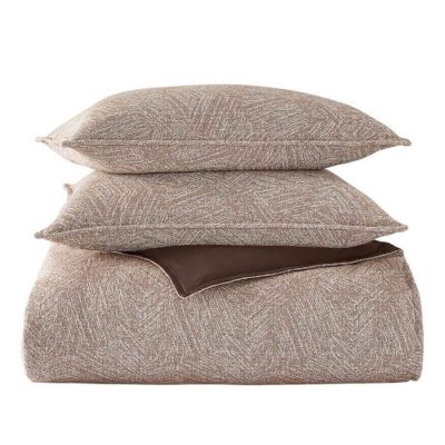 Hotel Collection Woodgrain Duvet Set Hazelnut