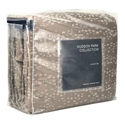 Hudson Park Allegatore Full/Queen Duvet Cover Rust 2