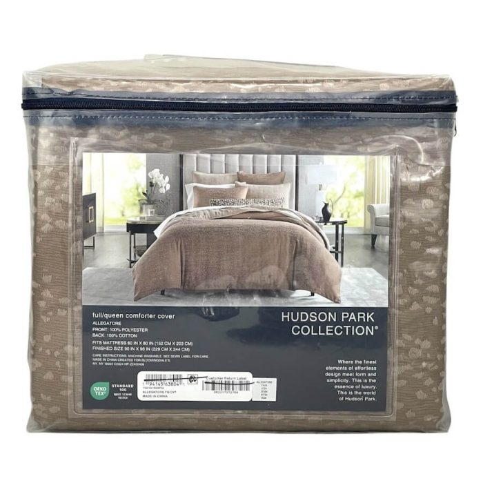 Hudson Park Allegatore Full/Queen Duvet Cover Rust 3