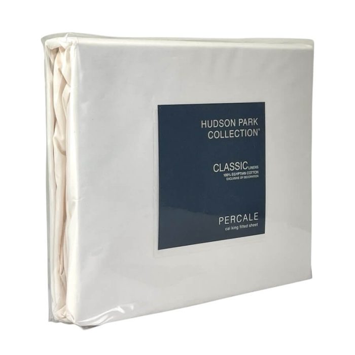 Hudson Park Classic Linens Percale California King Fitted Sheet 2