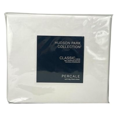 Hudson Park Classic Linens Percale California King Fitted Sheet