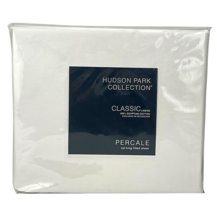Hudson Park Classic Linens Percale California King Fitted Sheet