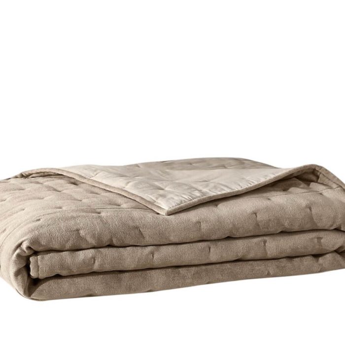 Hudson Park Textured Chenille King Quilted Coverlet Rust