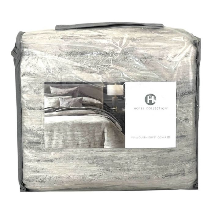 Hotel Collection Impasto Stone Full/Queen Duvet Set 2