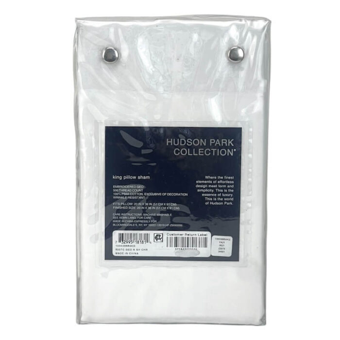 Hudson Park Embroidered Geo King Sham 2