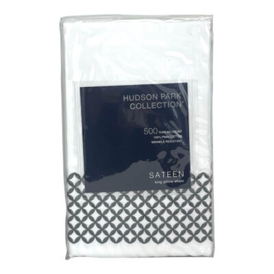 Hudson Park Embroidered Geo King Sham