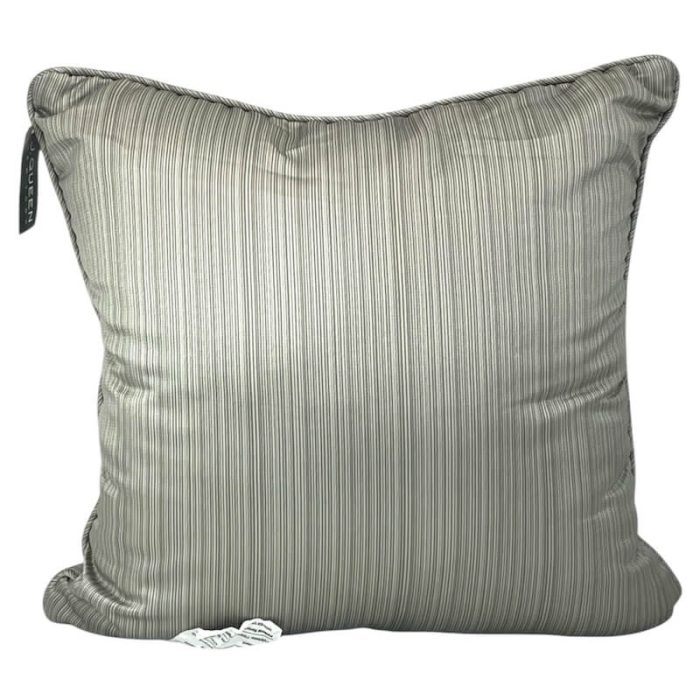 J Queen New York Deco 18 x 18 Decorative Pillow Silver 3