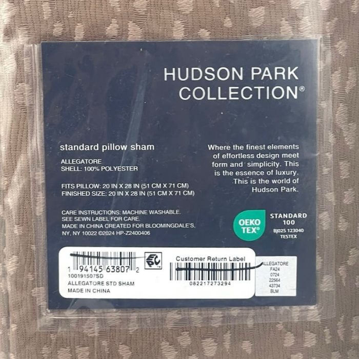 Hudson Park Allegatore Standard Sham Rust 2
