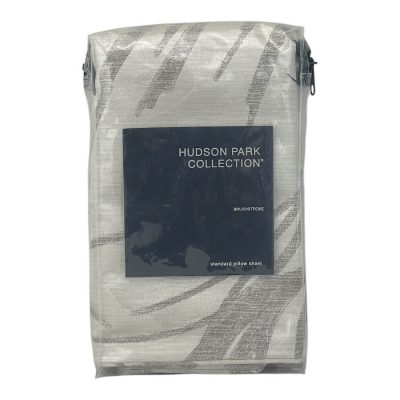 Hudson Park Brushstroke Standard Sham Taupe