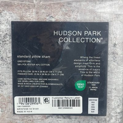 Hudson Park Greystone Standard Sham