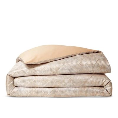 Hudson Park Linear Sandstone Duvet Cover Gold