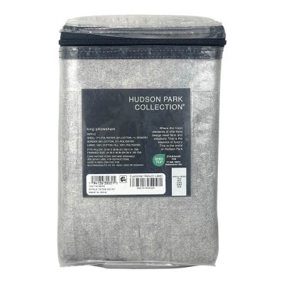 Hudson Park Ripple Texture Quilted King Sham Pale Silver 2