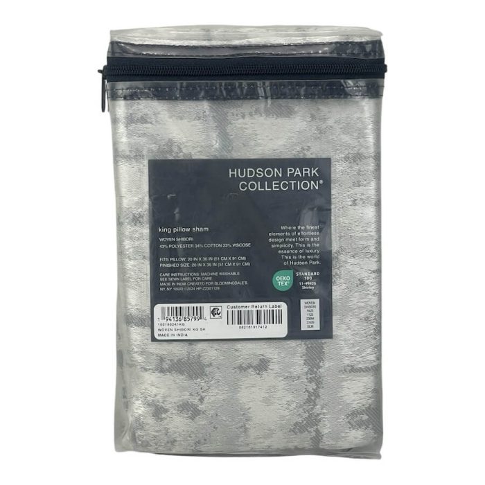 Hudson Park Woven Shibori King Sham 2